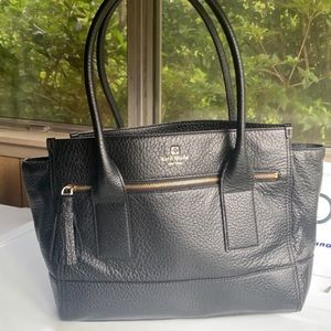 Black leather Kate Spade purse